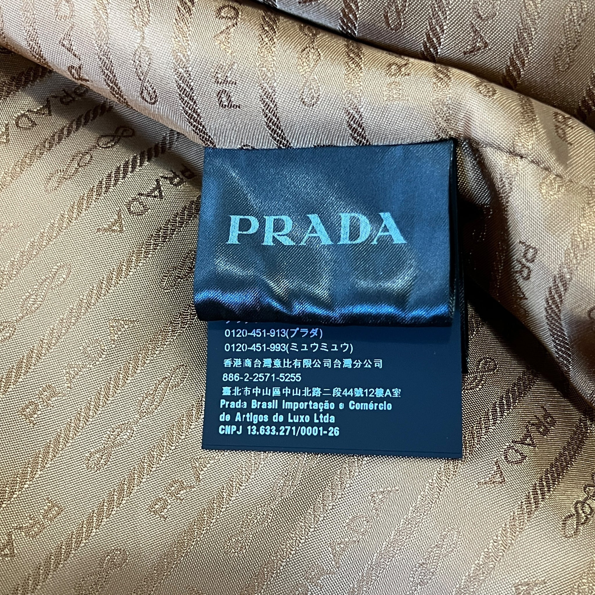 PRADA 2024AW RAF SIMONS Caramel Oversized Nappa Leather Bomber Jacket