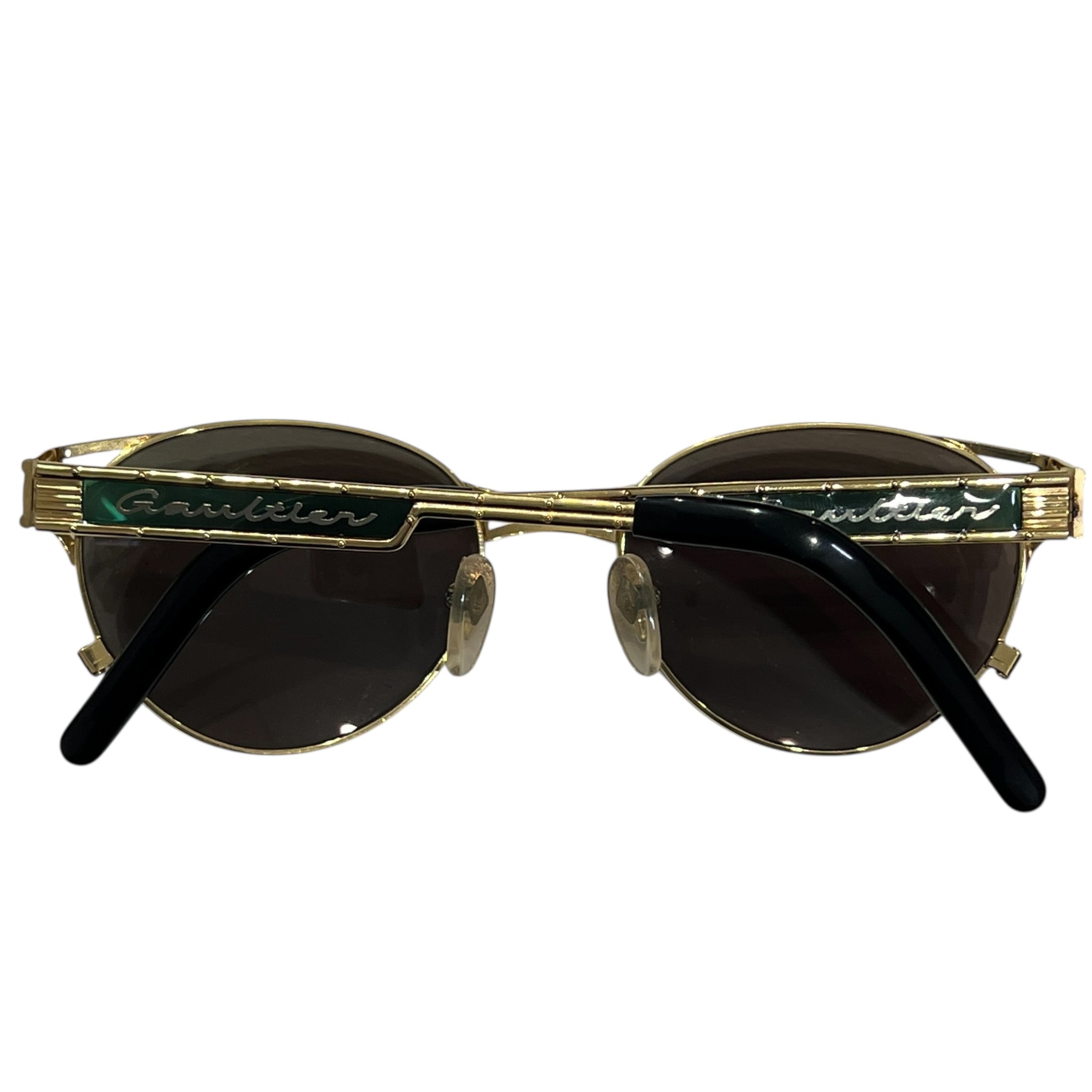 Jean Paul GAULTIER 90's Vintage Sunglasses 56-4179 Logo Metalframe