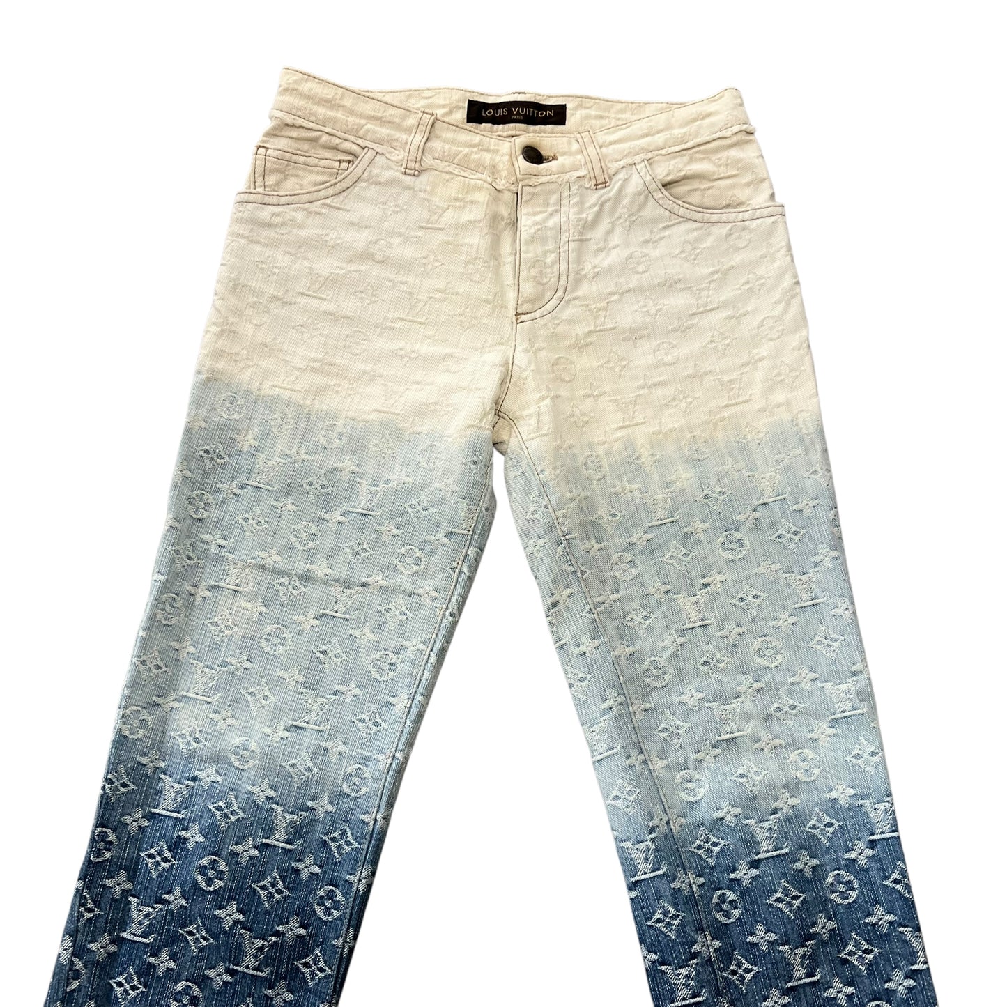 LOUIS VUITTON 2010SS Marc Jacobs Monogram Gradation Denim Pants