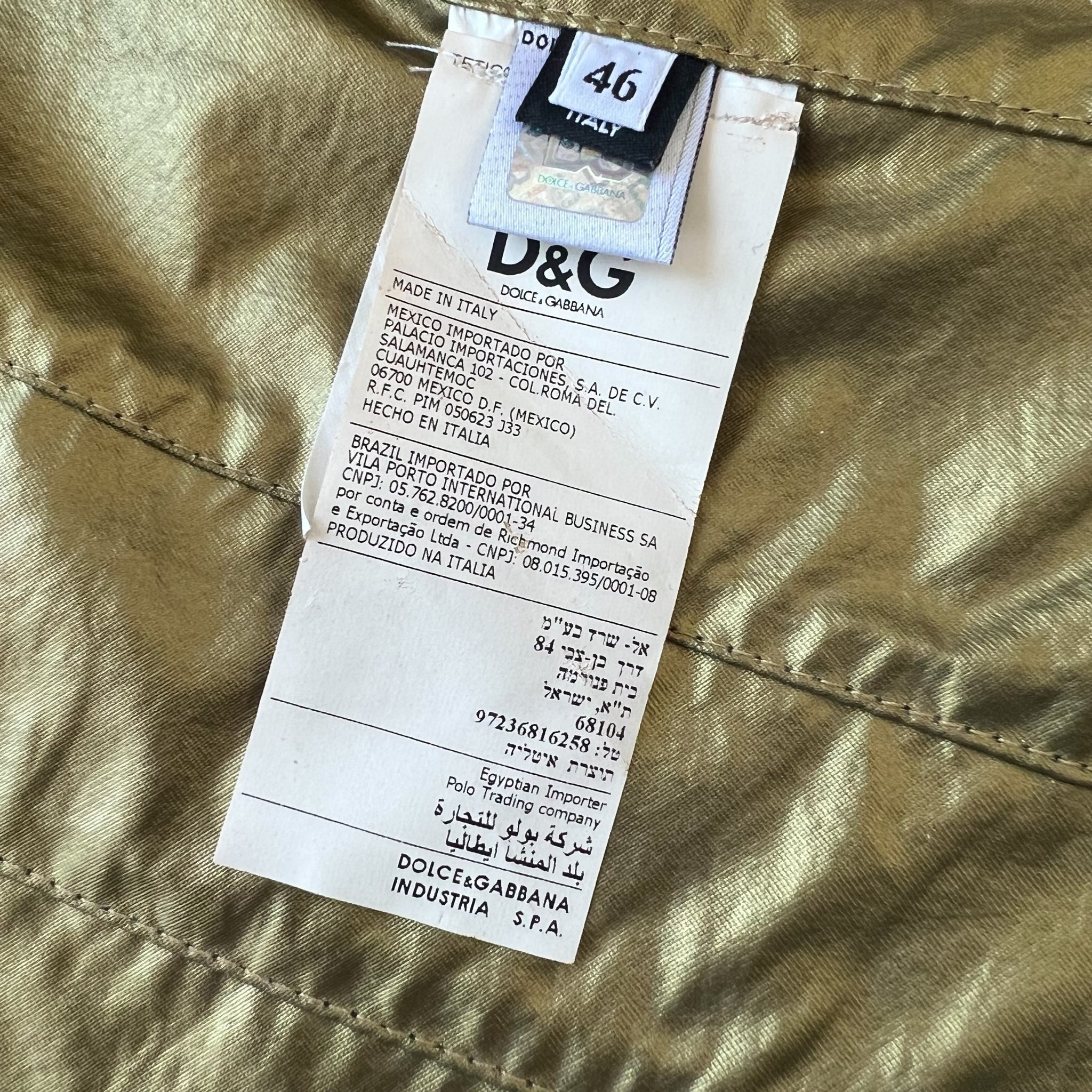 DOLCE & GABBANA 00S MULTI ZIPJACKET