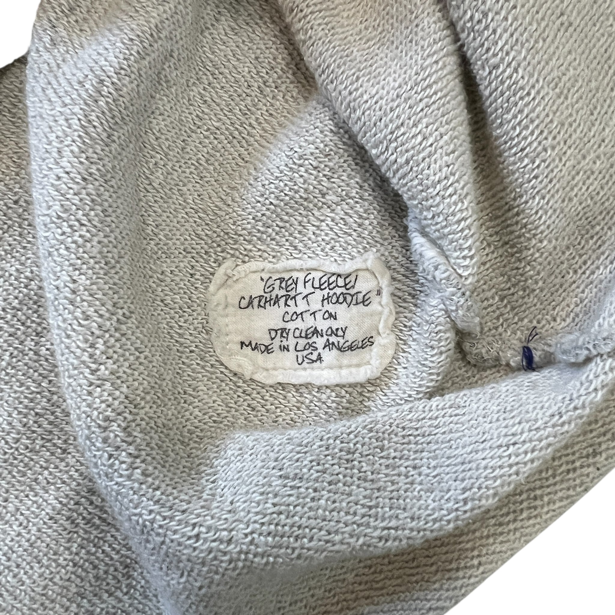 GREG LAUREN ×Carhartt Grey Fleece Hoodie