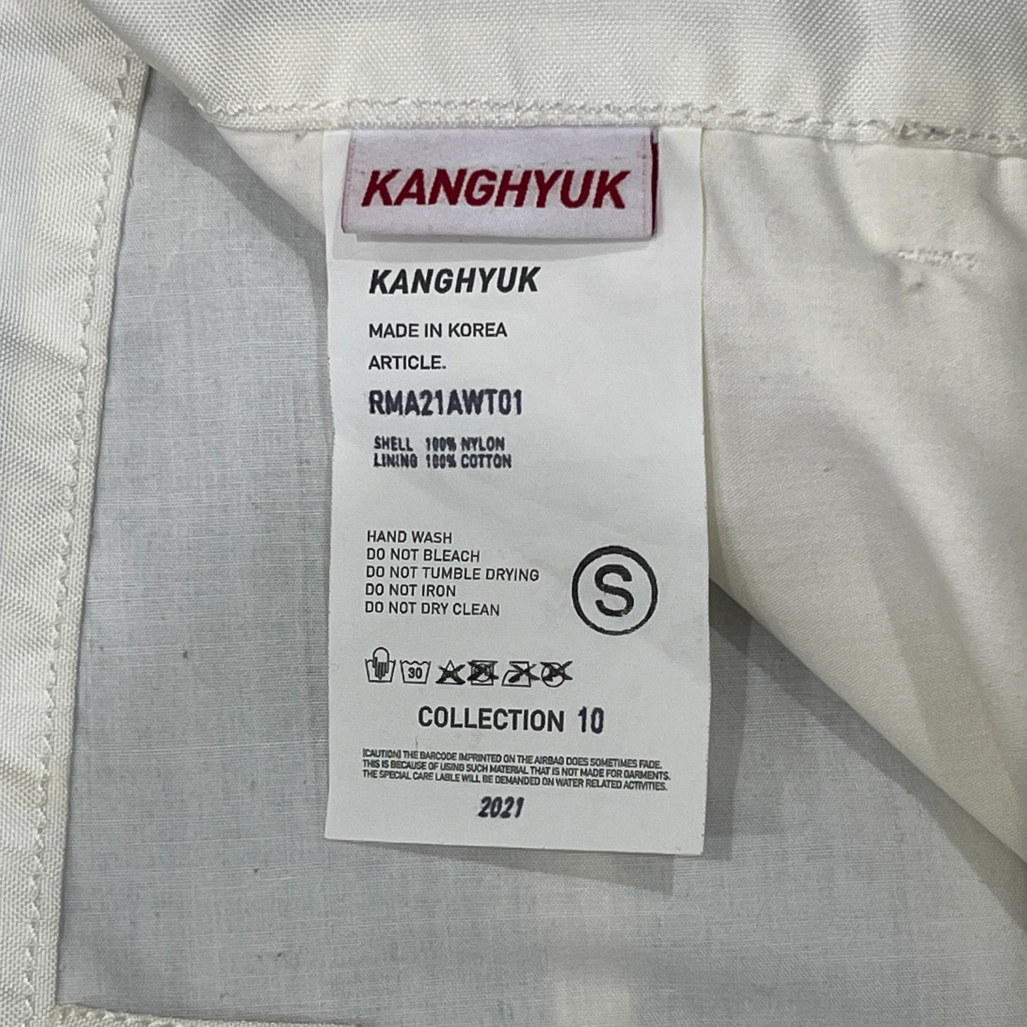 KANGHYUK 2021AW COLLECTION 10 Nylon Cotton Fringe Panel Trousers
