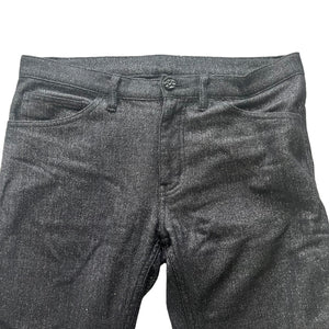 COMME DES GARCONS HOMME PLUS 2012AW GLITTER WOOL BLACK SILVER TROUSERS