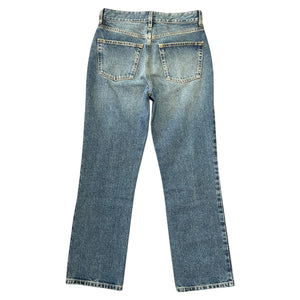 LOUIS VUITTON 2024SS Monogram Leather Patchwork Cotton Denim Pants