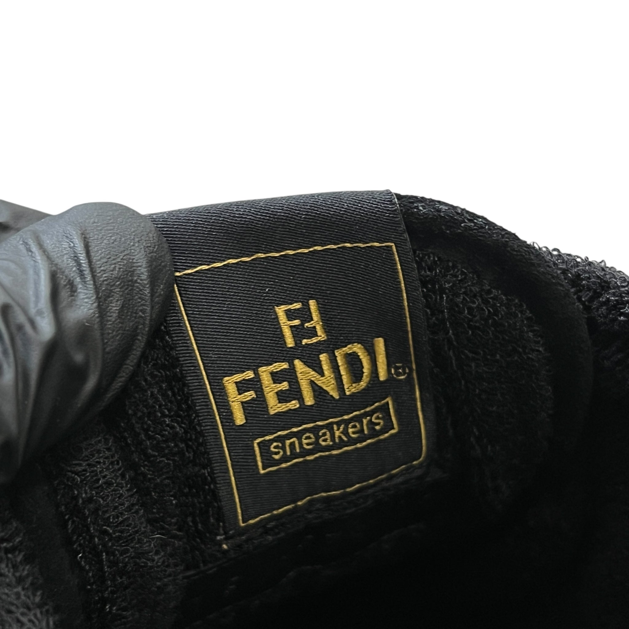 FENDI × VERSACE "FENDACE" 2022SS Match Black Suede Low-top Sneaker
