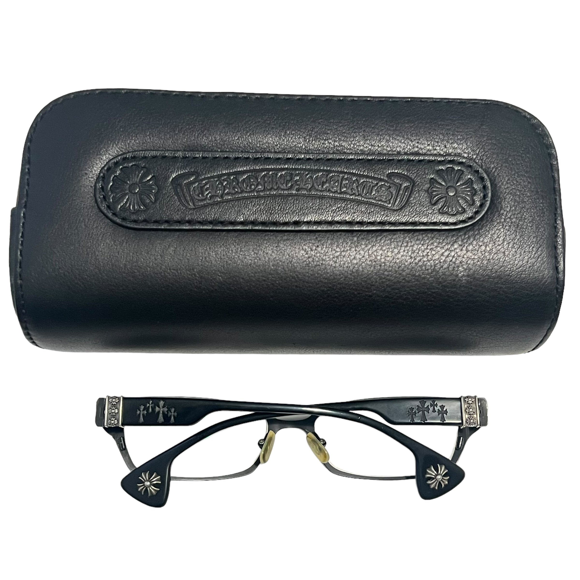 Chrome Hearts DIXON YU-A サングラス ブラック/シルバー Chrome Hearts DIXON YU-A Glasses – SEVENSTARCLOTHING