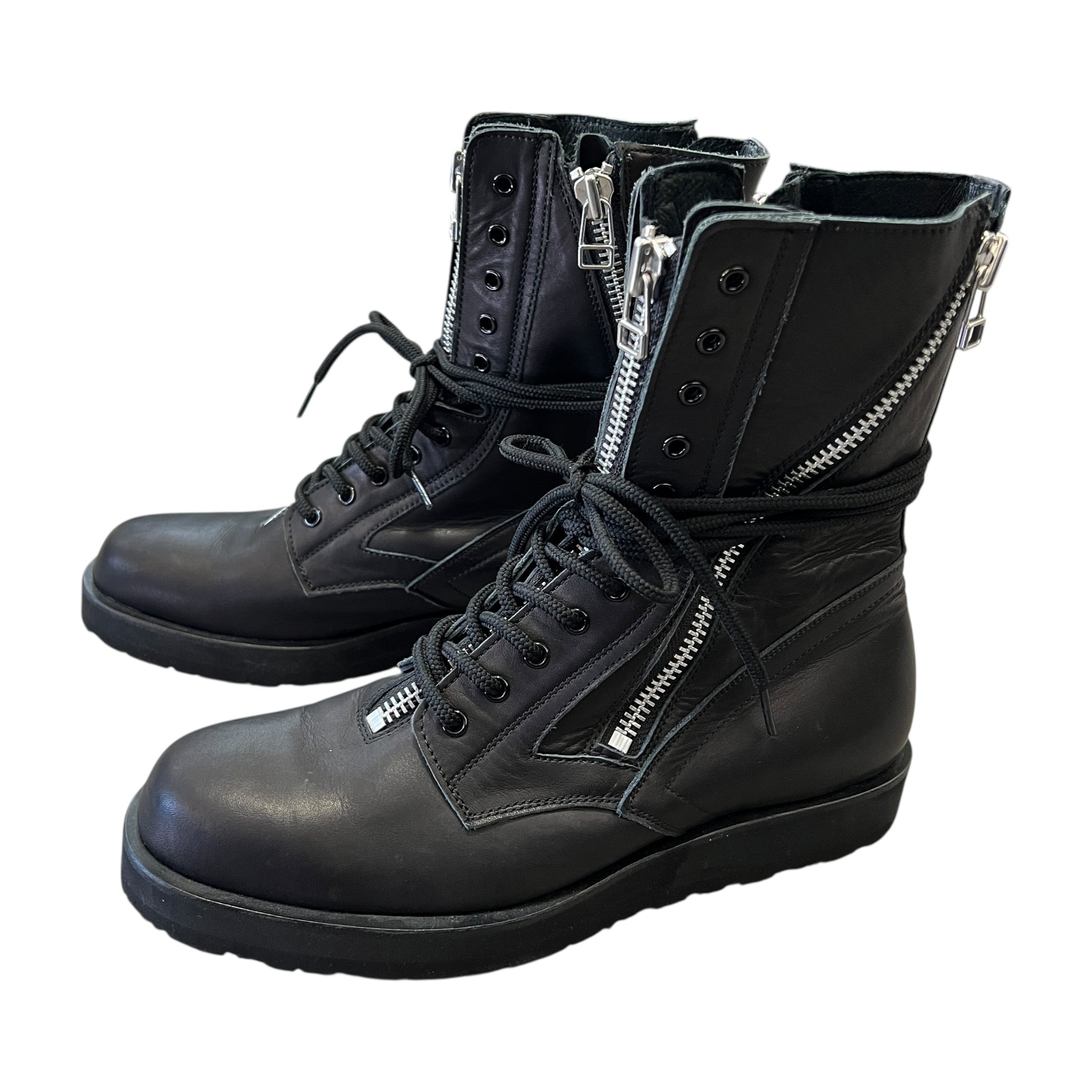 yohji yamamoto pour homme 22aw ミリタリーブーツ YOHJI YAMAMOTO POUR HOMME 2022AW 3 Zipline Military Boot