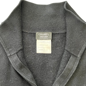 CHANEL Embroidered Logo Patch Uniform Sweater