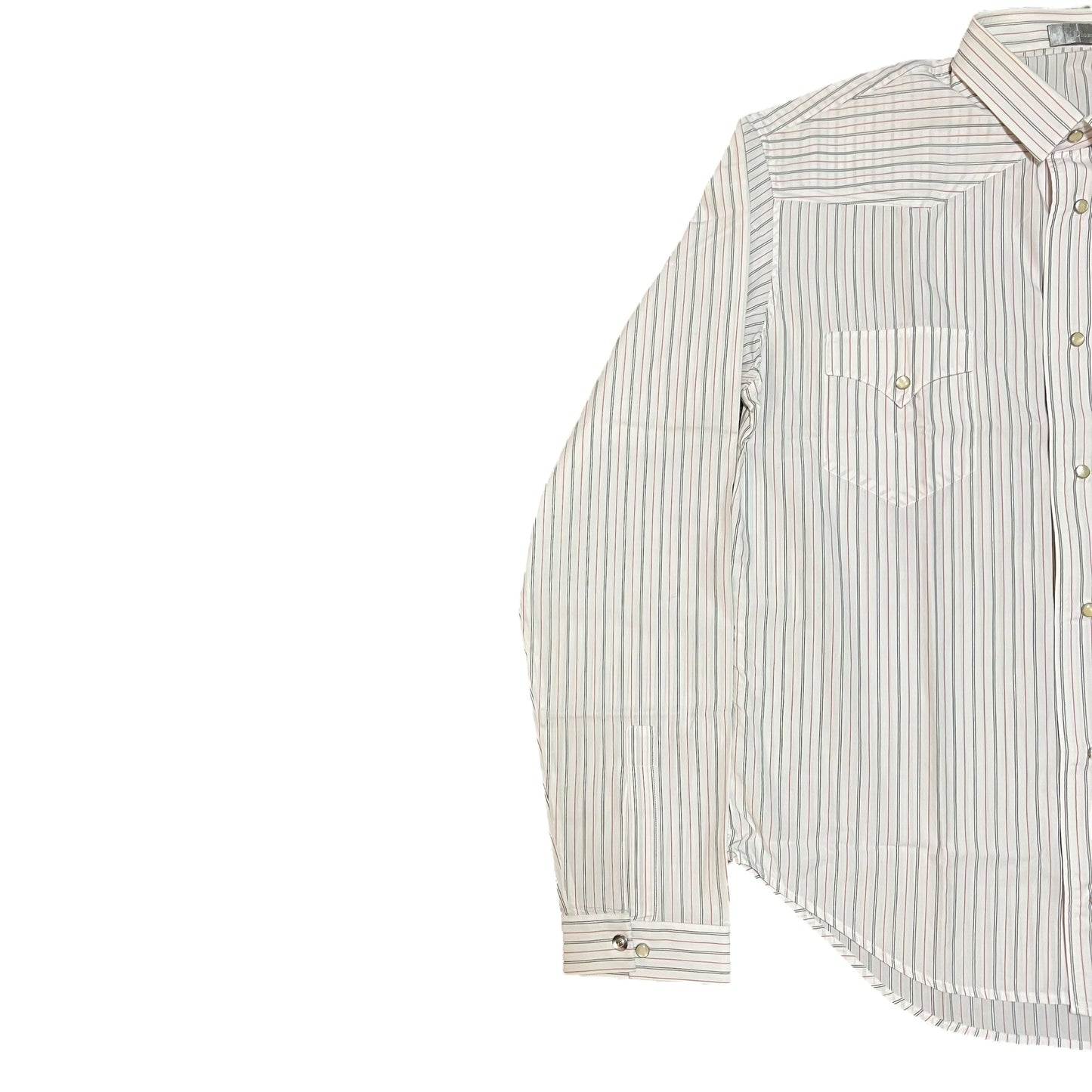 DIOR HEDI SLIMANE Glitter Stripe Dress Shirt