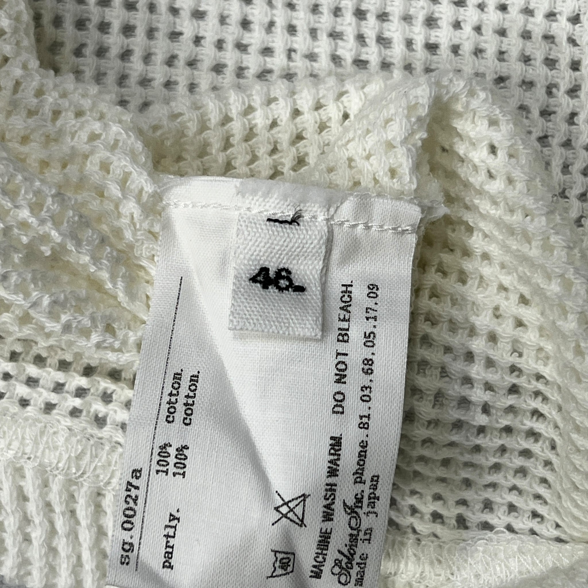 TAKAHIROMIYASHITA The Soloist. 2025SS Utility Mesh Tank Off-white