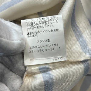 HERMES Blue Stripe Blouse