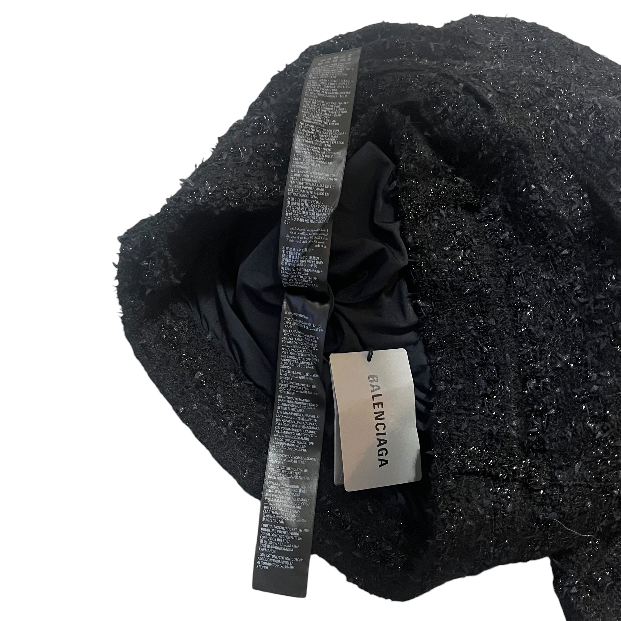 Balenciaga 2022AW textured tweed knit baggy pants