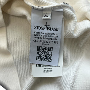 STONE ISLAND Garment-Dyed Logo Cotton Sweatshirt – Off-White