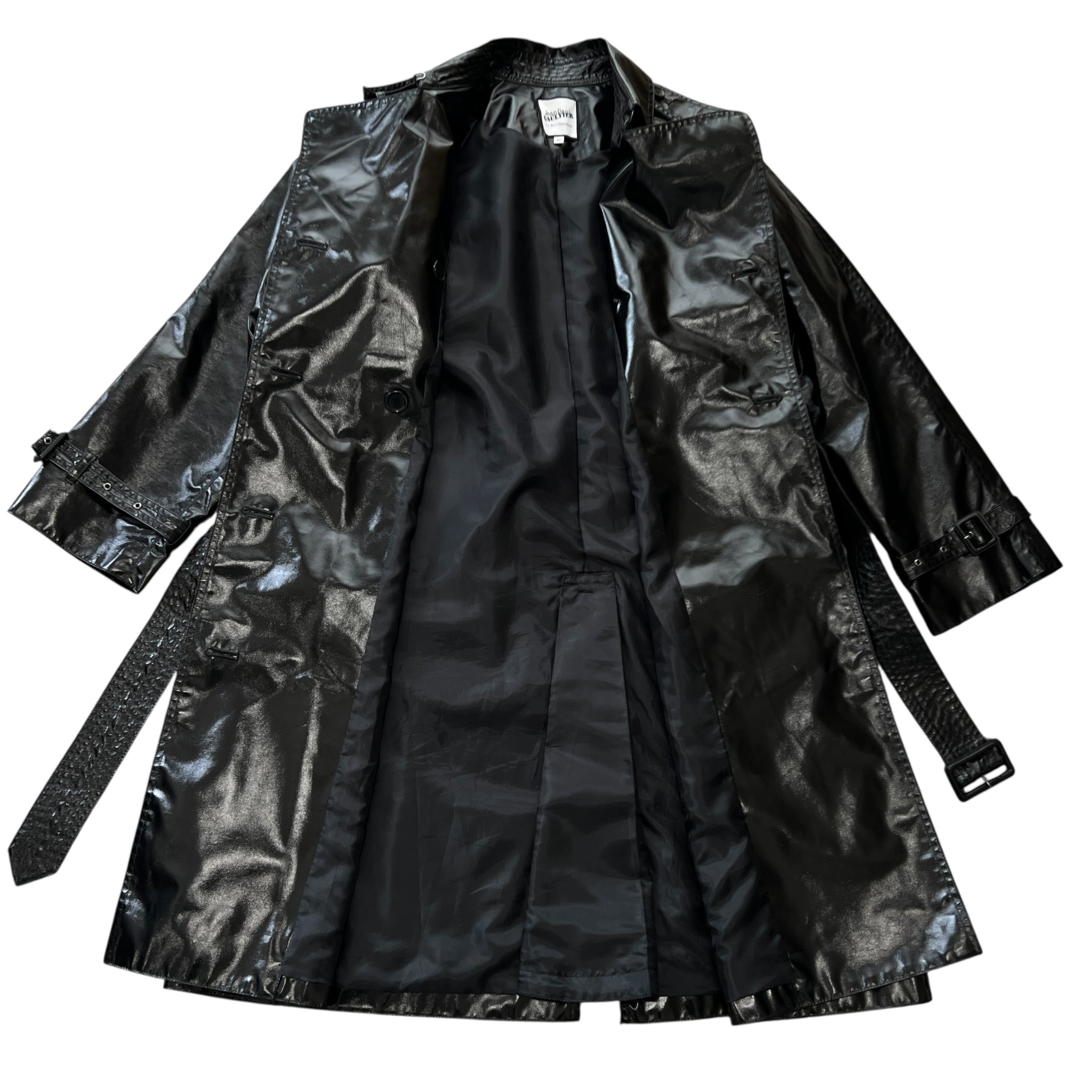 Jean Paul Gaultier for Sept Premières 2015 Polyurethane Coated Trench Coat