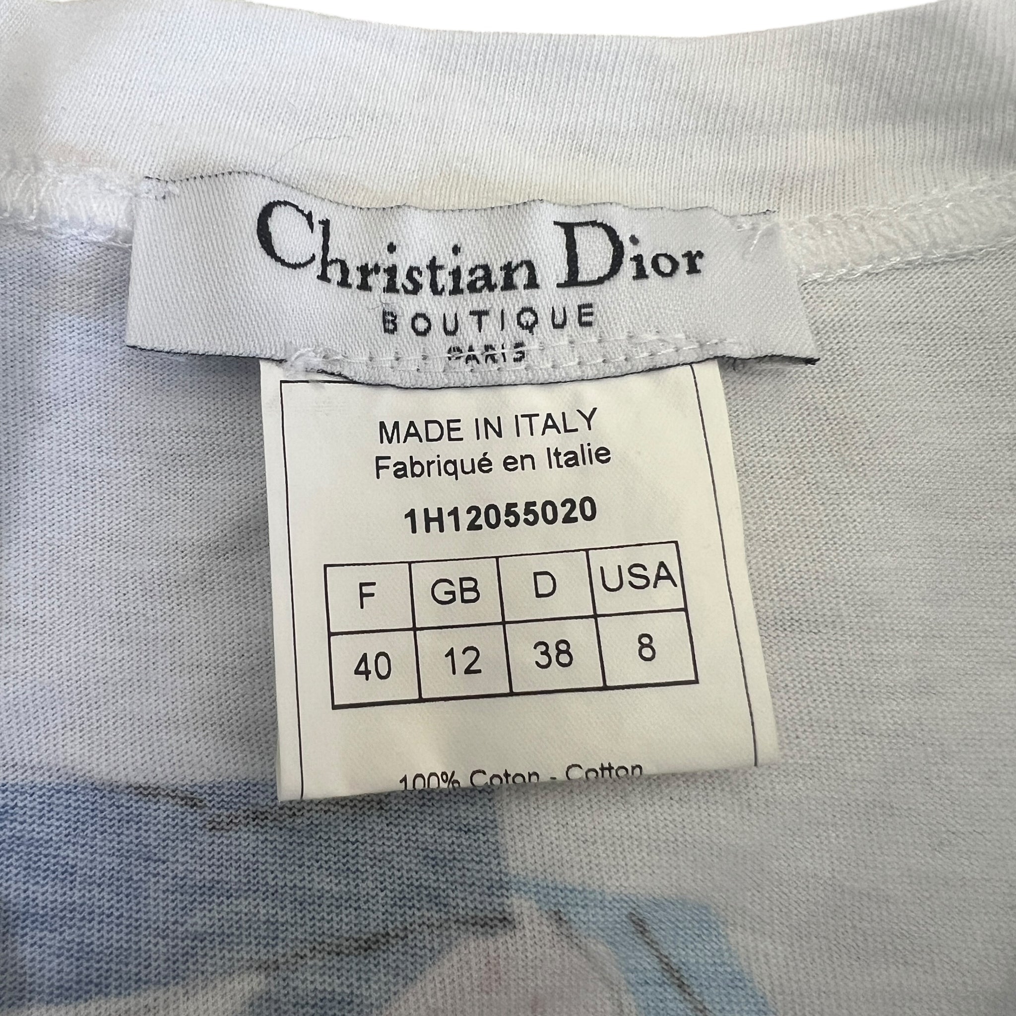 Christian Dior 2001SS John Galliano Anime Graphic T-Shirt 38