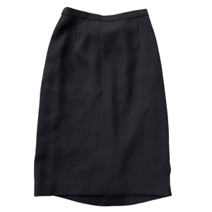 Max Mara Wool × Viscose Fly Front Tailored Jacket and Midi Skirt Set-up
