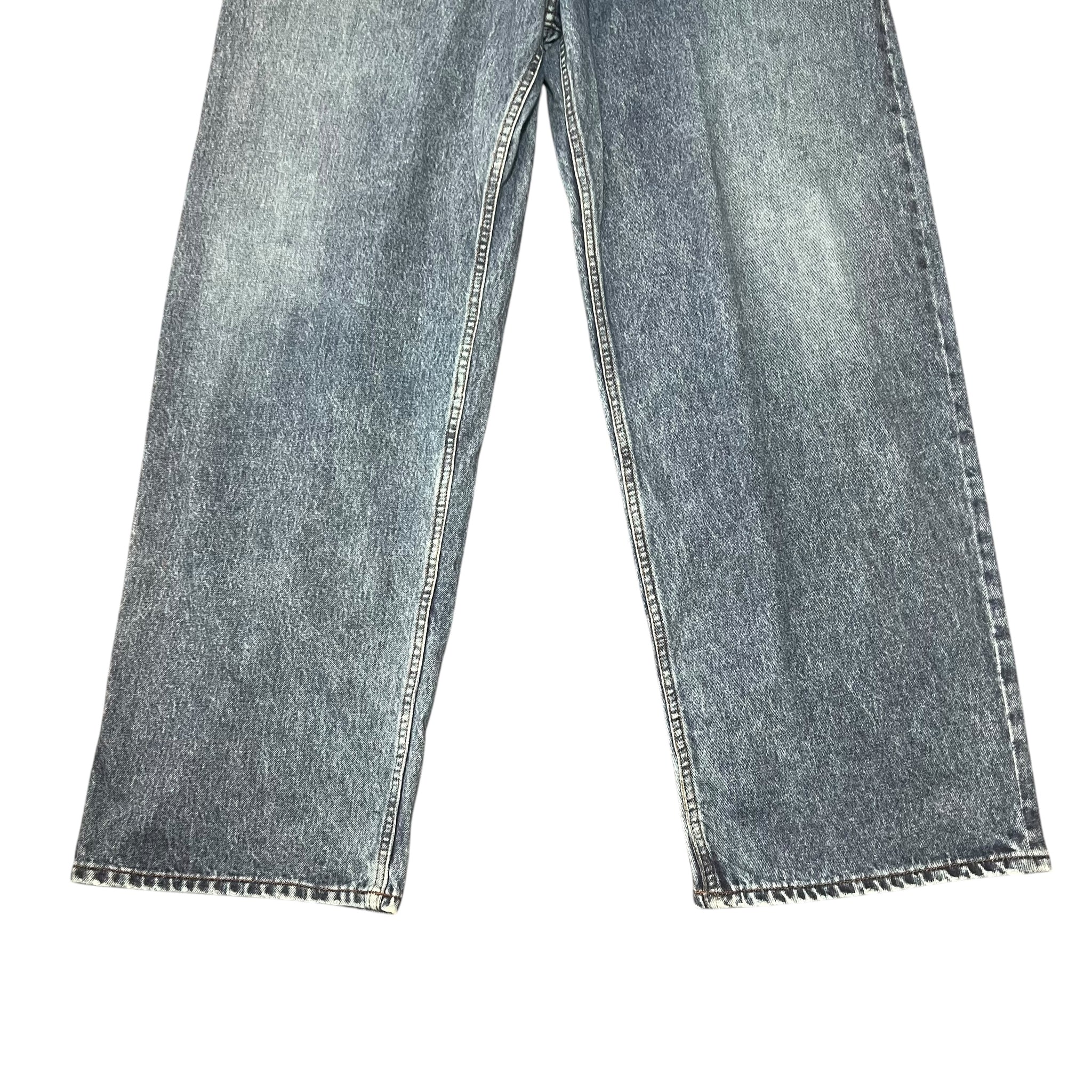 BALENCIAGA 2022AW Trompe-l'oeil Heavy Cotton Jersey Denim Baggy Pants