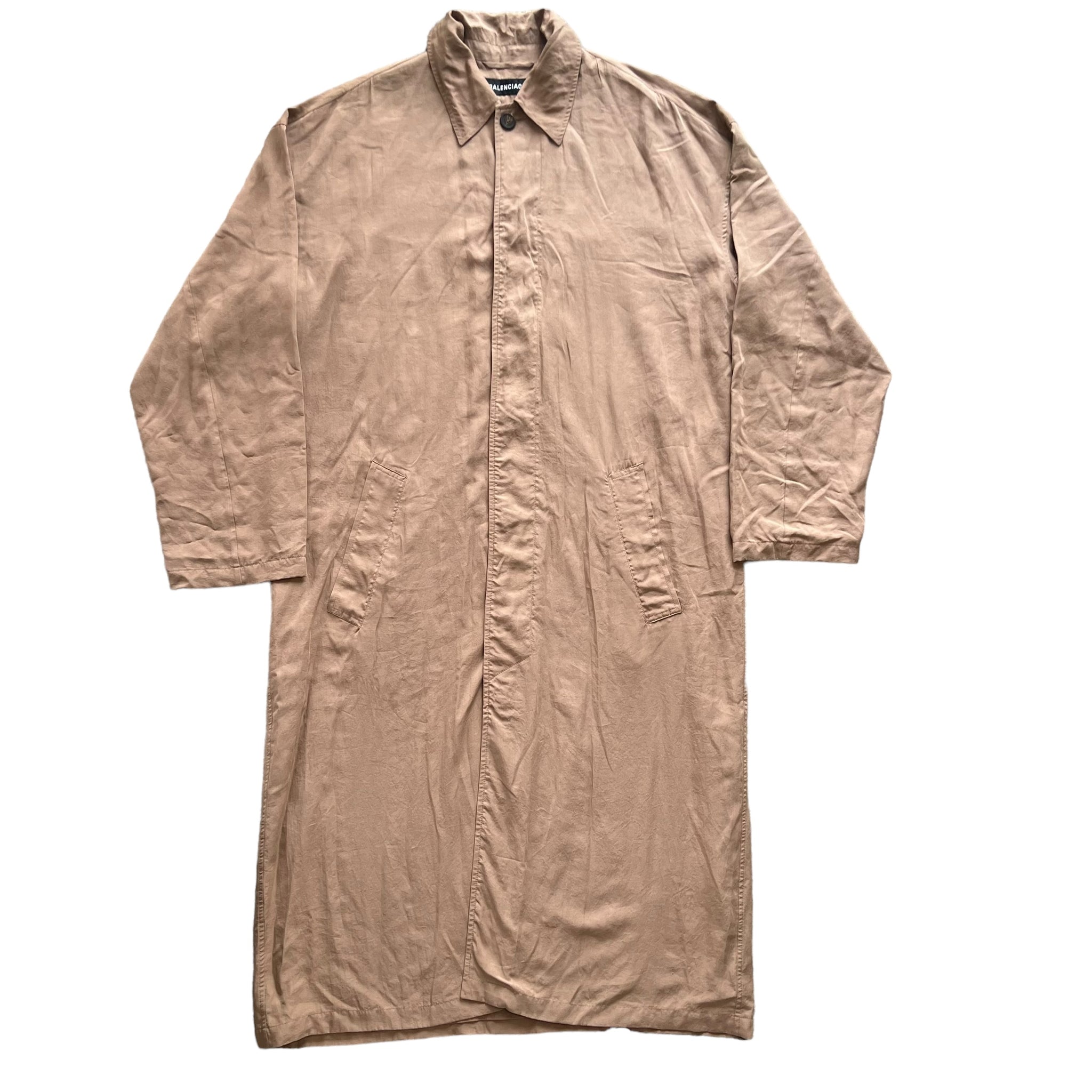 BALENCIAGA 2021SS FLUID POPPLIN CAR COAT