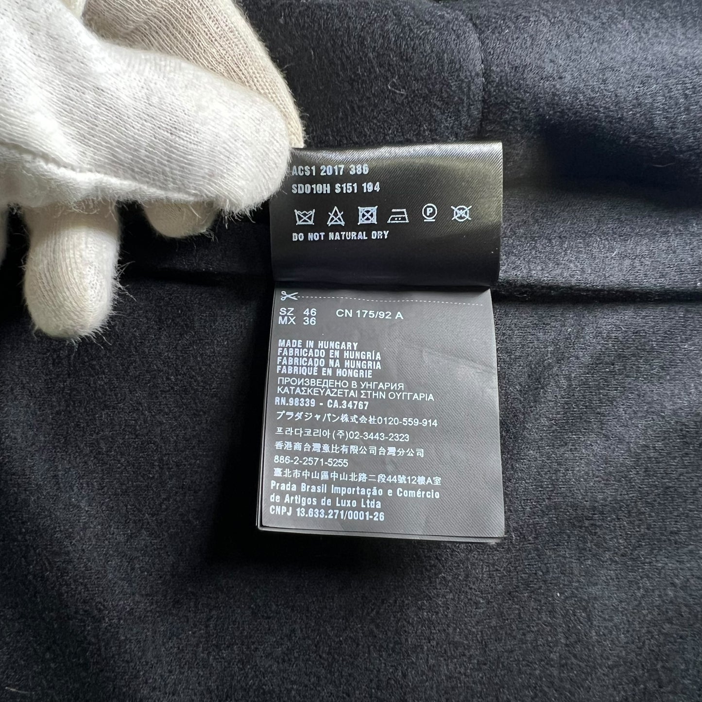 PRADA cashmere tailor jacket