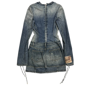ACNE STUDIOS Tromp l'oeil Denim Design Dress