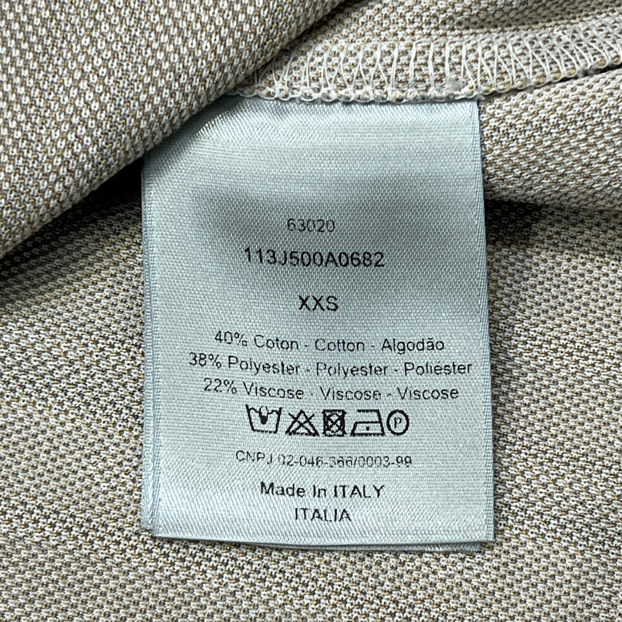 Christian Dior 2021SS Technical Cotton Jersey Striped Shirt