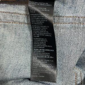 BALENCIAGA 2023SS Distressed Wide Fit Straight Denim Pants