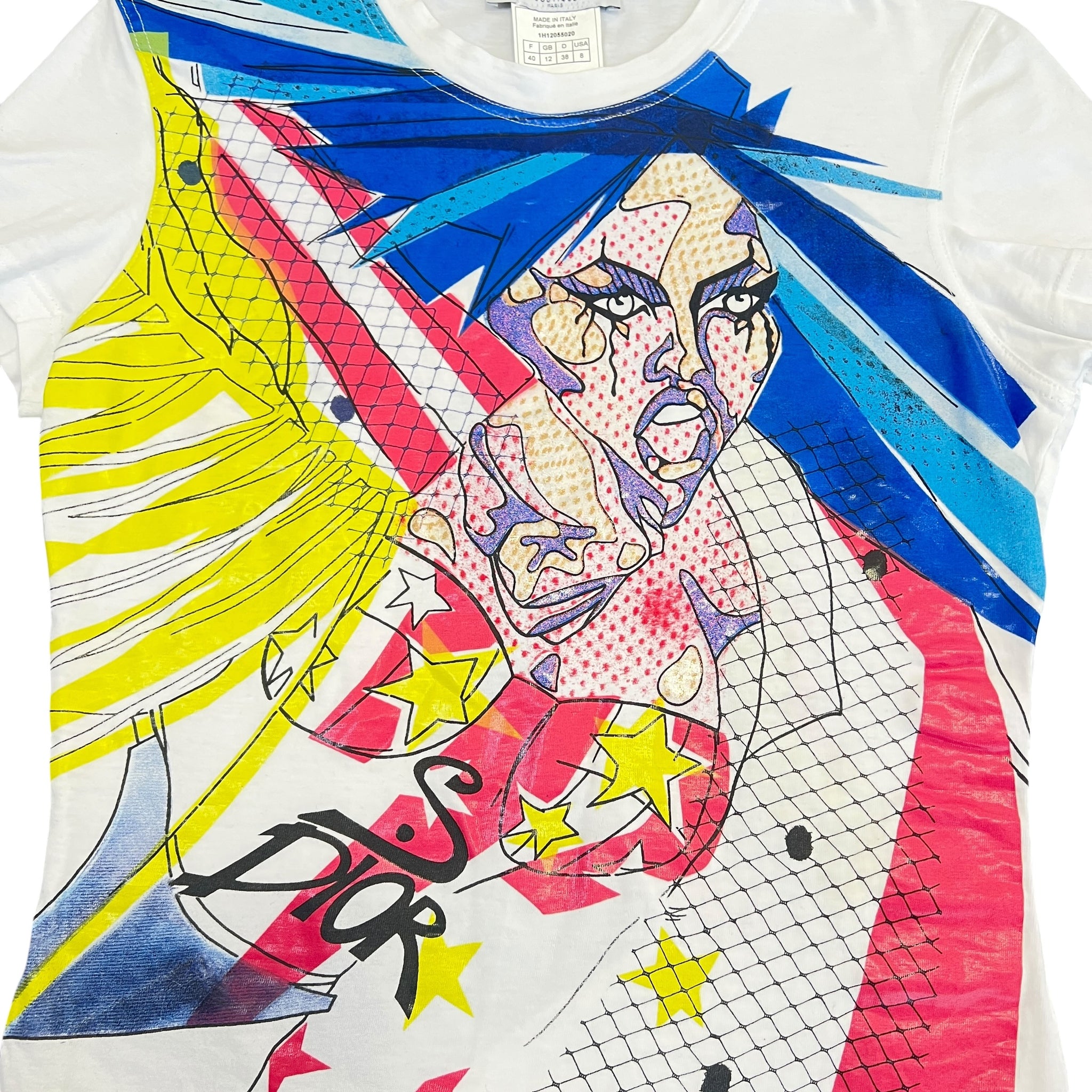 Christian Dior 2001SS John Galliano Anime Graphic T-Shirt 38