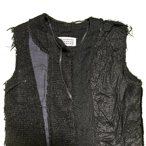 MAISON MARTIN MARGIELA ARTISANAL CHANEL TWEED CUT WORK VEST