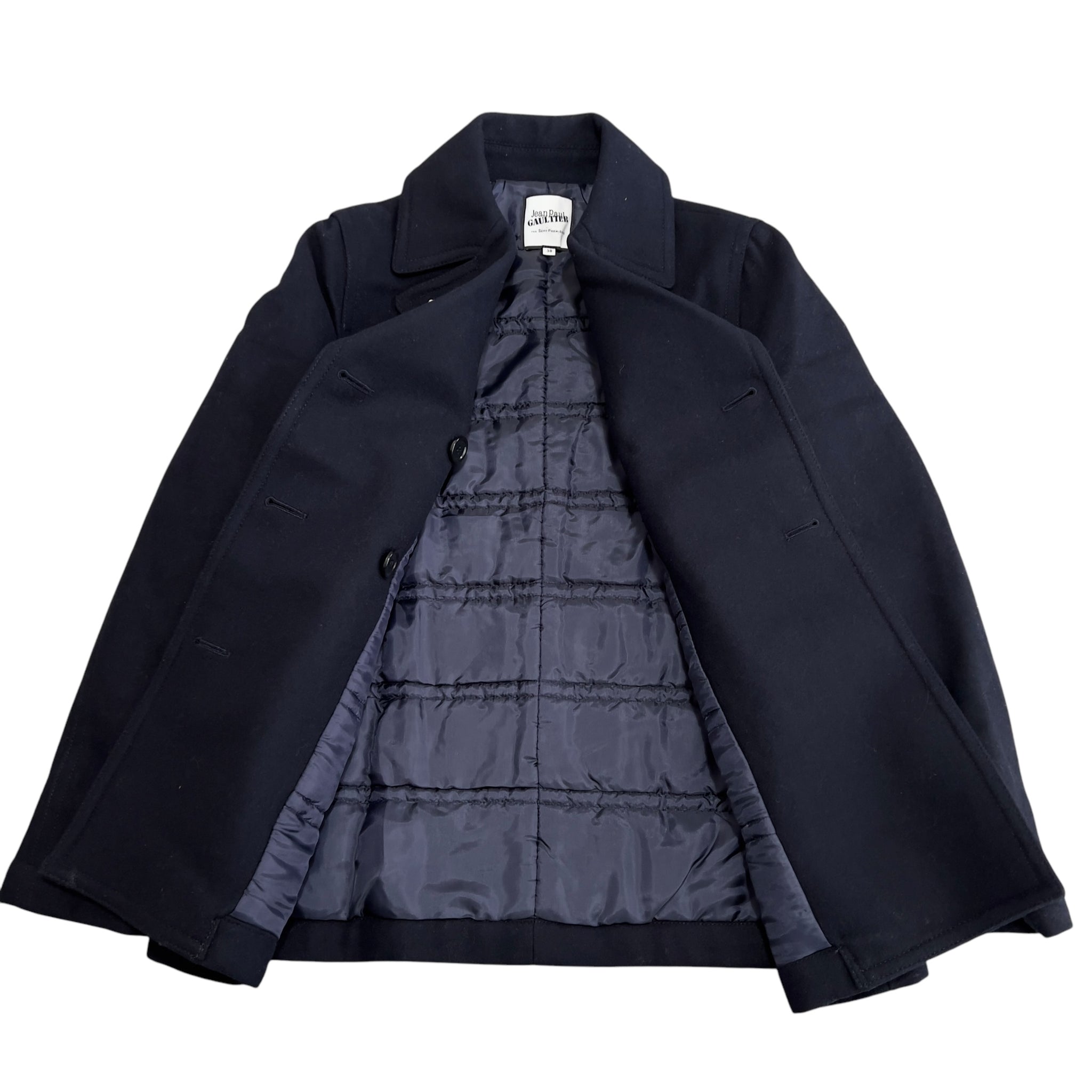 Jean Paul GAULTIER For Sept Premieres trompe-l'oeil Peacoat