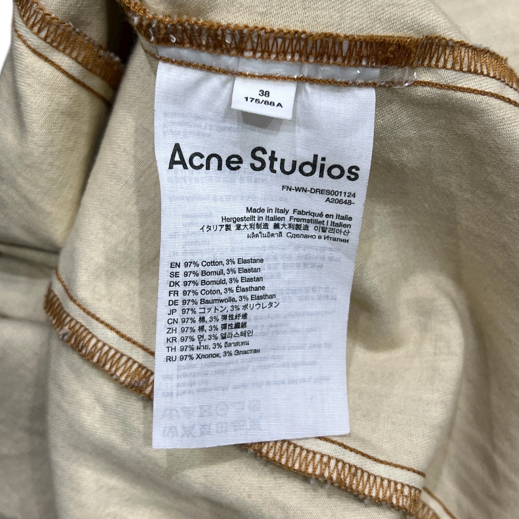 ACNE STUDIOS Tromp l'oeil Denim Design Dress
