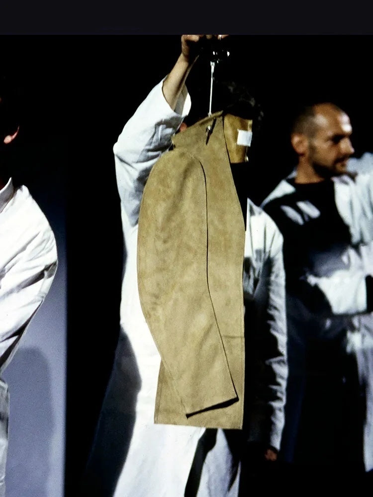 MAISON MARTIN MARGIELA 1998 Spring Summer Look39 Artisanal Flat Suede Jacket