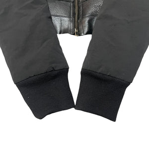 RICK OWENS 2011AW HYBRID LEATHER NYLON SHEARLING JACKET