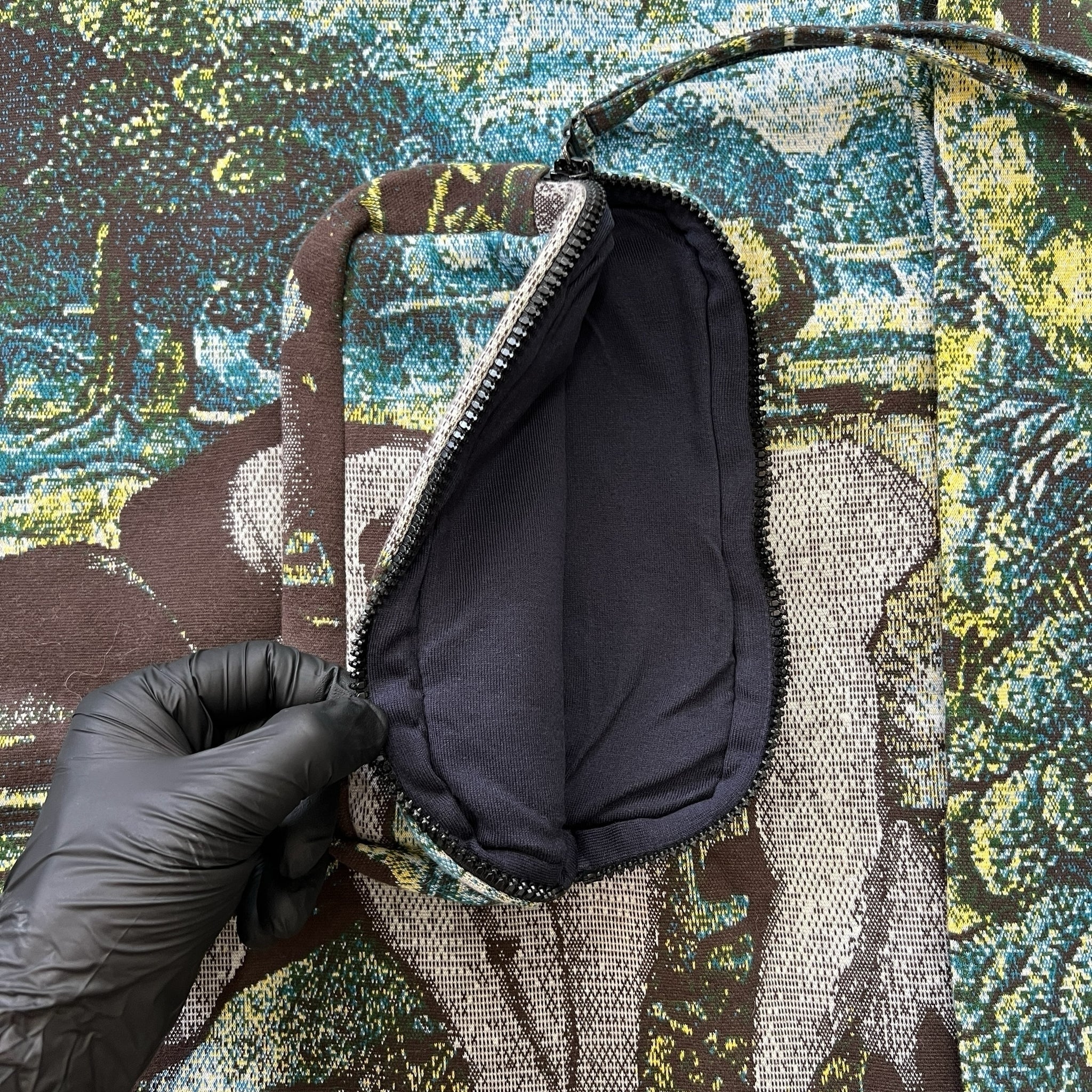 LOUIS VUITTON 2020SS Virgil Abloh Pre-owned Tapestry 3D Pocket Hoodie
