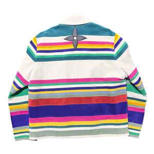 LOUIS VUITTON 2021SS NUBUCK LEATHER INTARSIA ADMIRAL JACKET VIRGIL ABLOH 