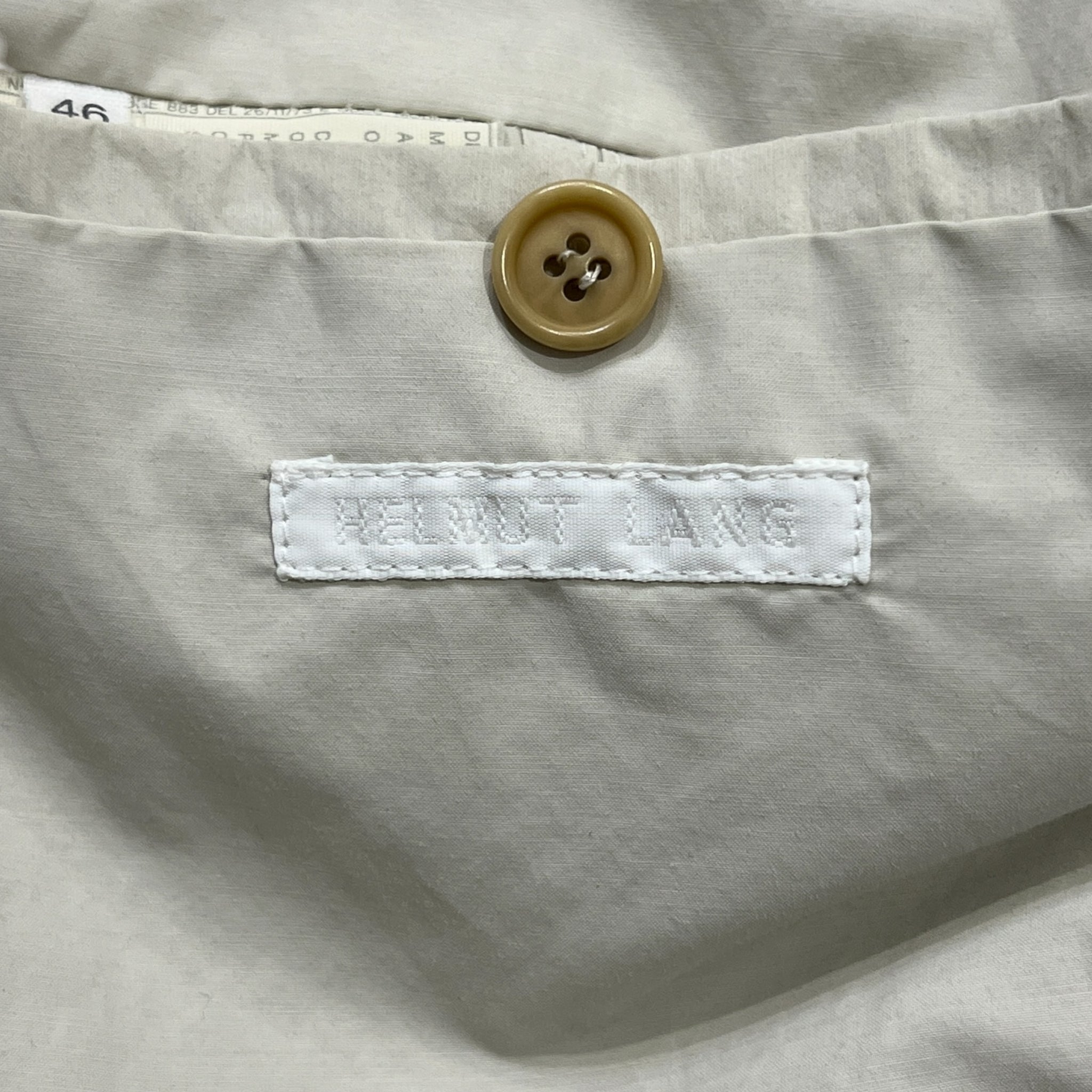 HELMUT LANG 2000's Designer Era Single Balmacaan Coat