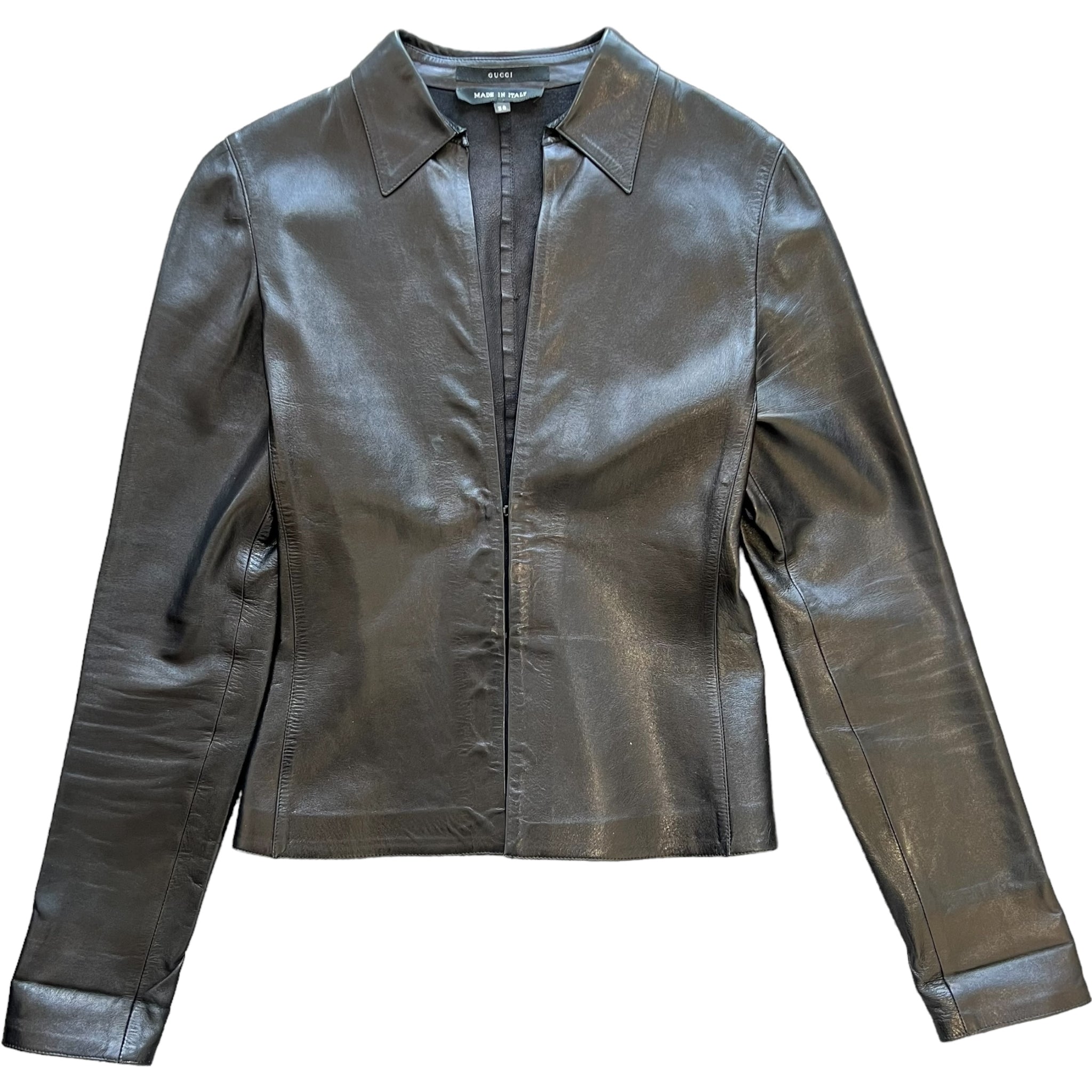GUCCI BY TOM FORD 2001AW LEATHER JACKET and PANTS SET