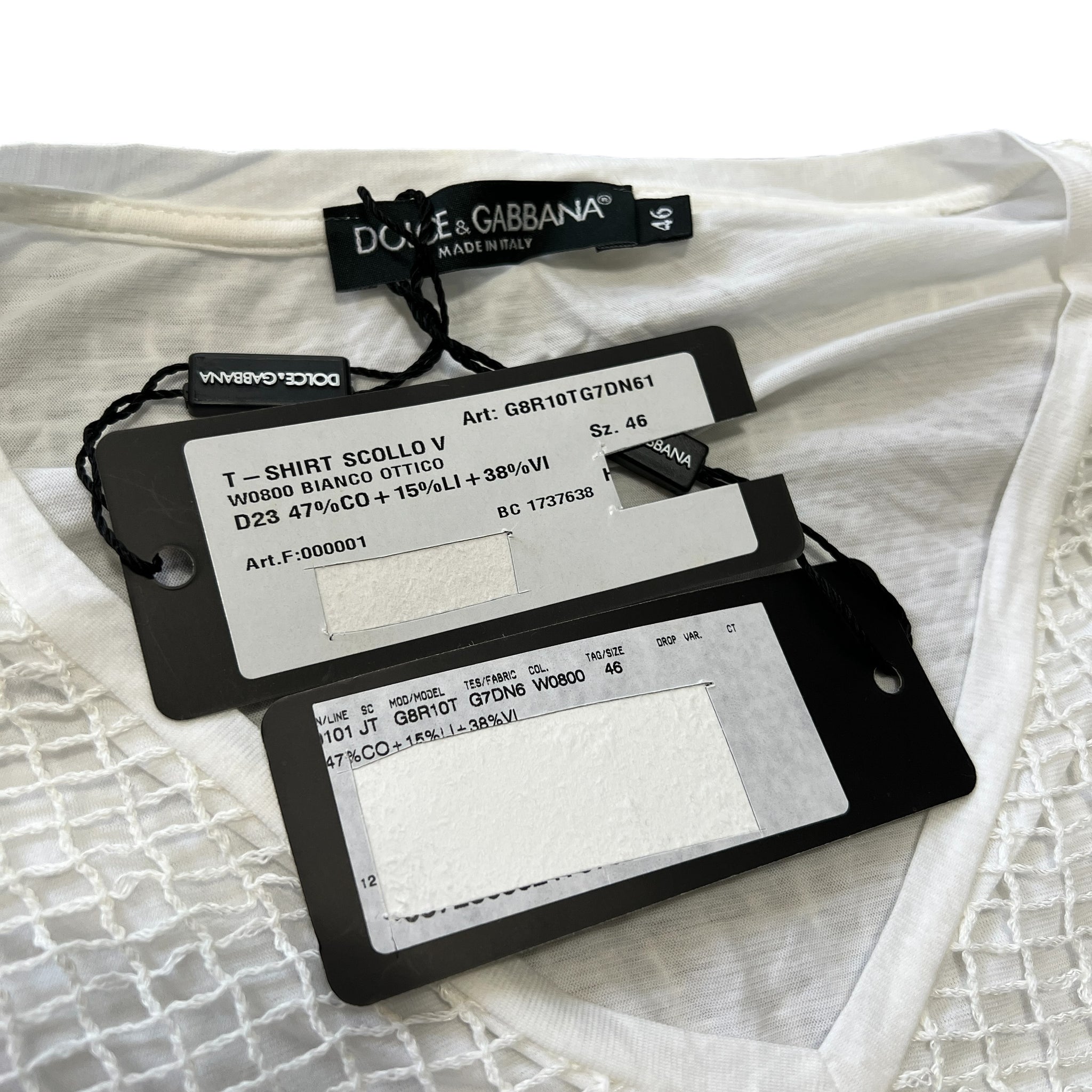 DOLCE & GABBANA 2012SS Mesh Layered T-Shirt