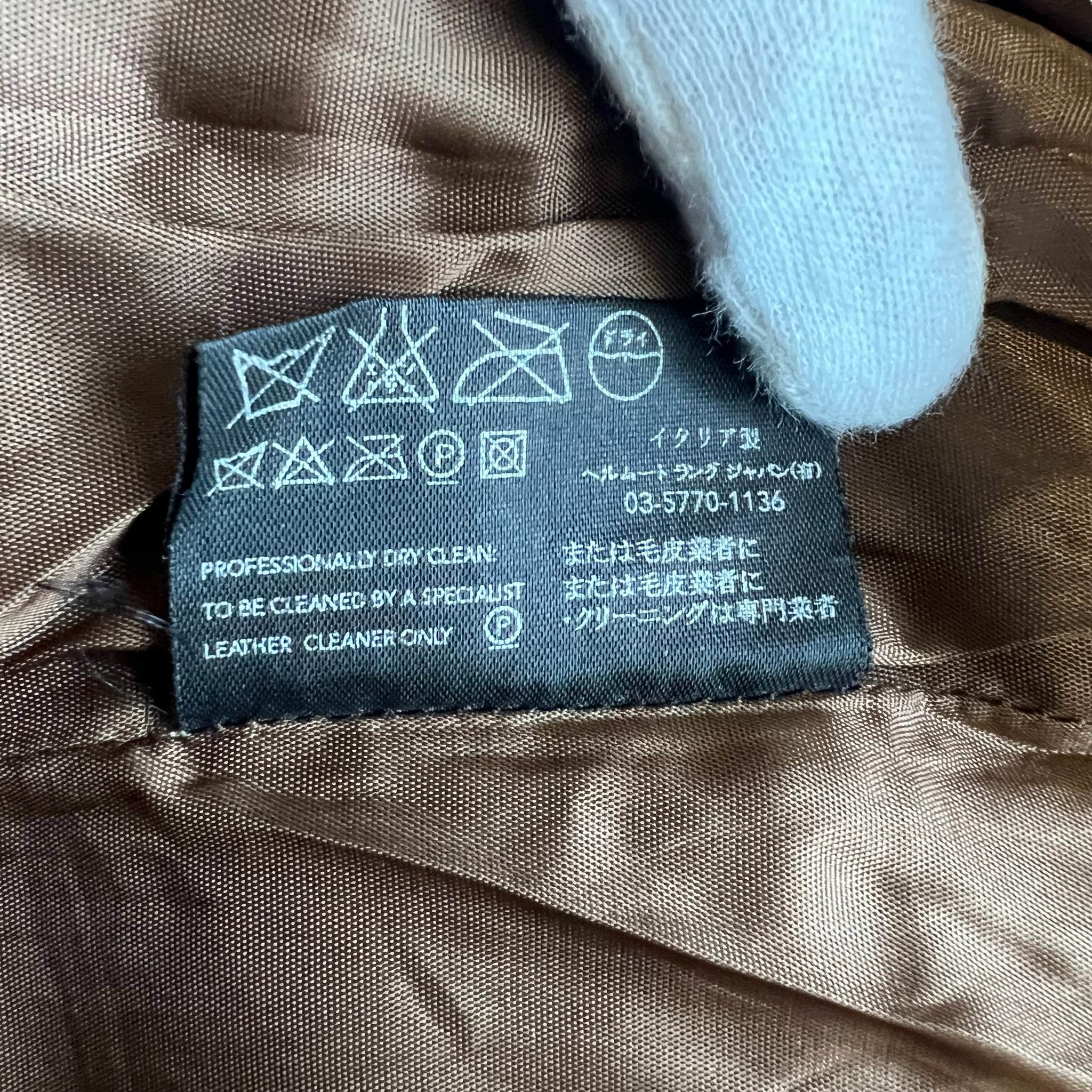 HELMUT LANG 2000SS CHEST POCKET LETHER JACKET