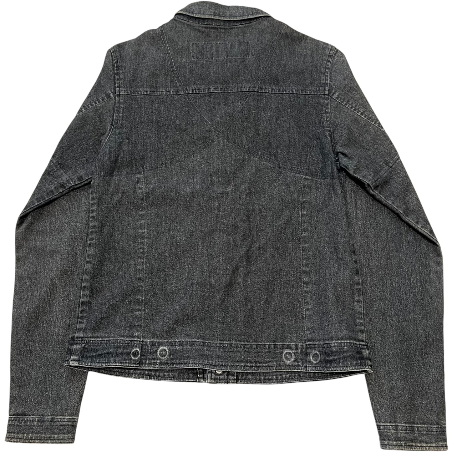 UNDER COVER 99SS RELIEF OVER-DYED Trompe-l'oeil Denim Shirt