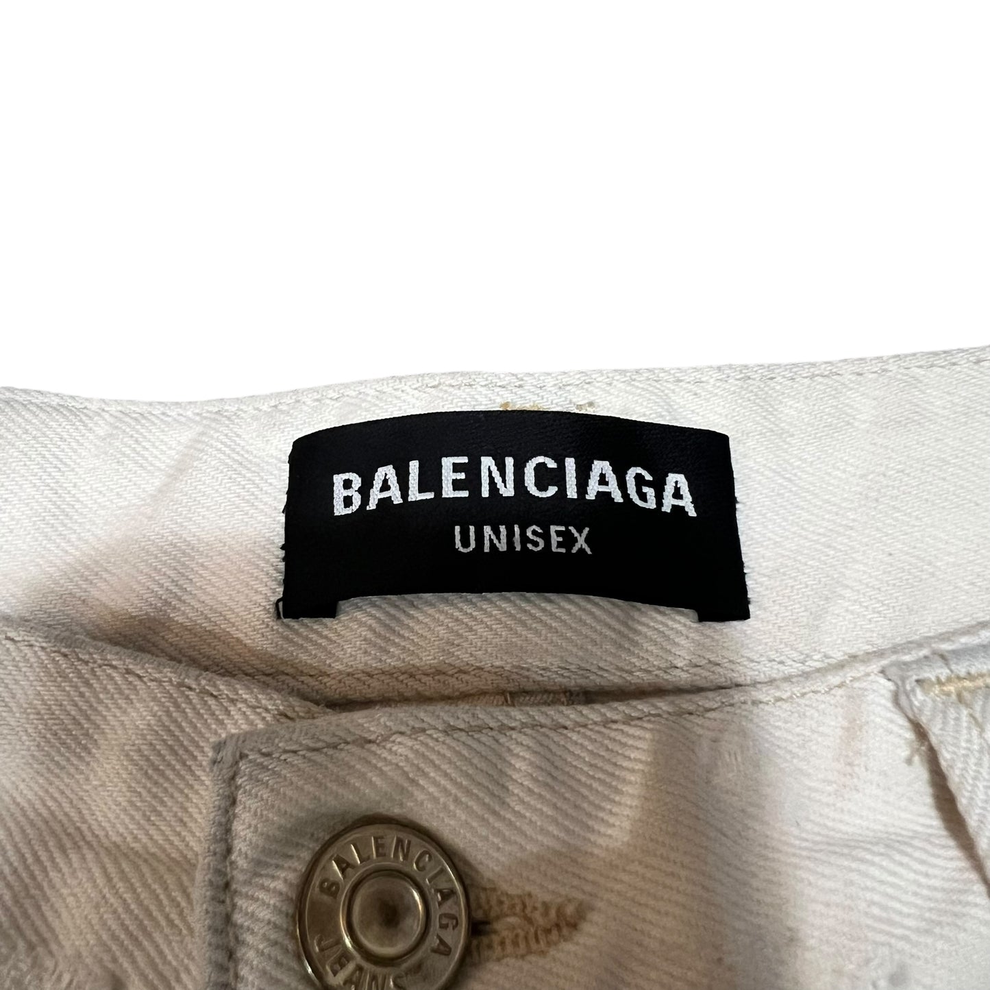 BALENCIAGA 2021AW 2WAY OVERSIZED DISTRESSED CARGO DENIM PANTS/ SHORTS