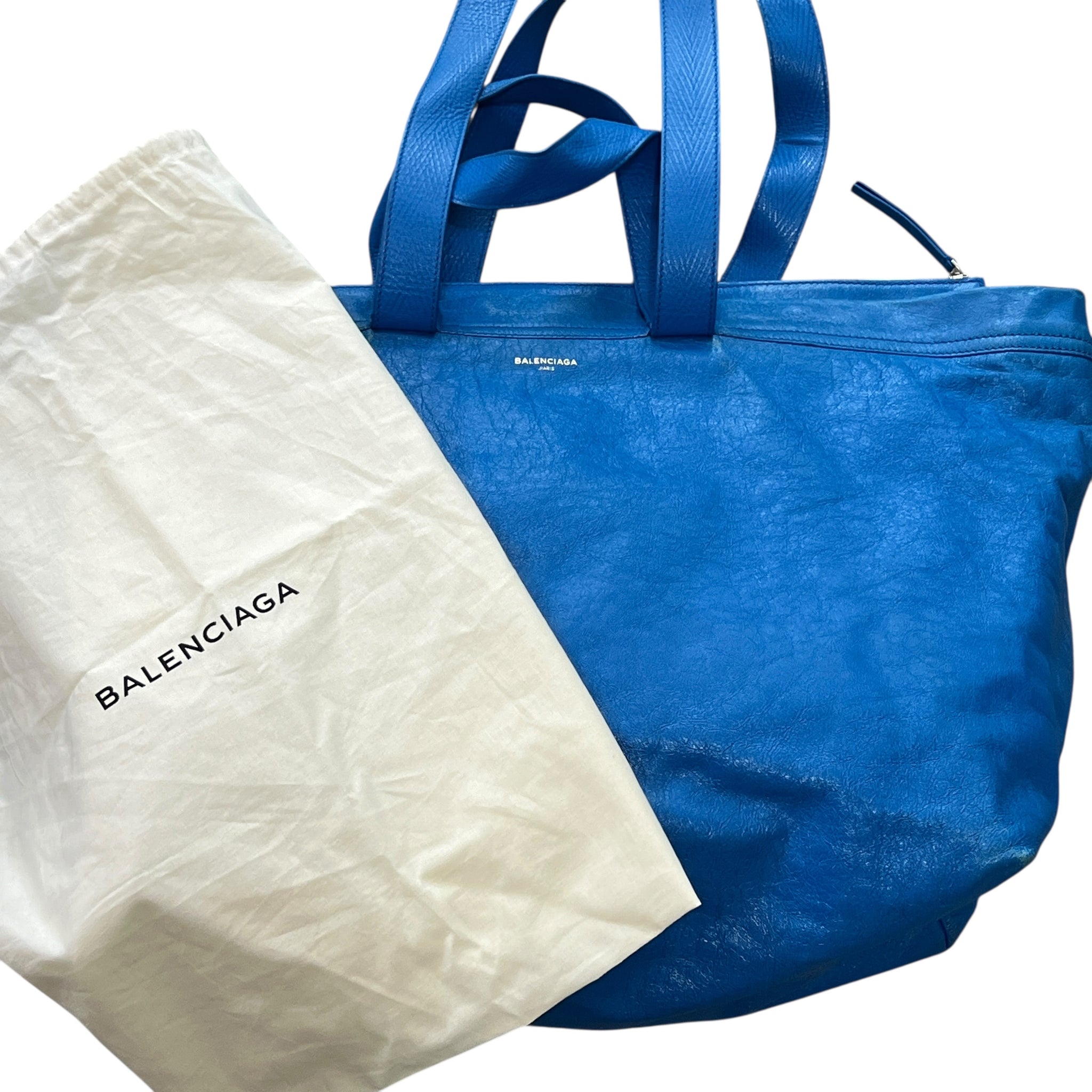 BALENCIAGA 2017SS IKEA Shopper 2way Leather Tote Bag