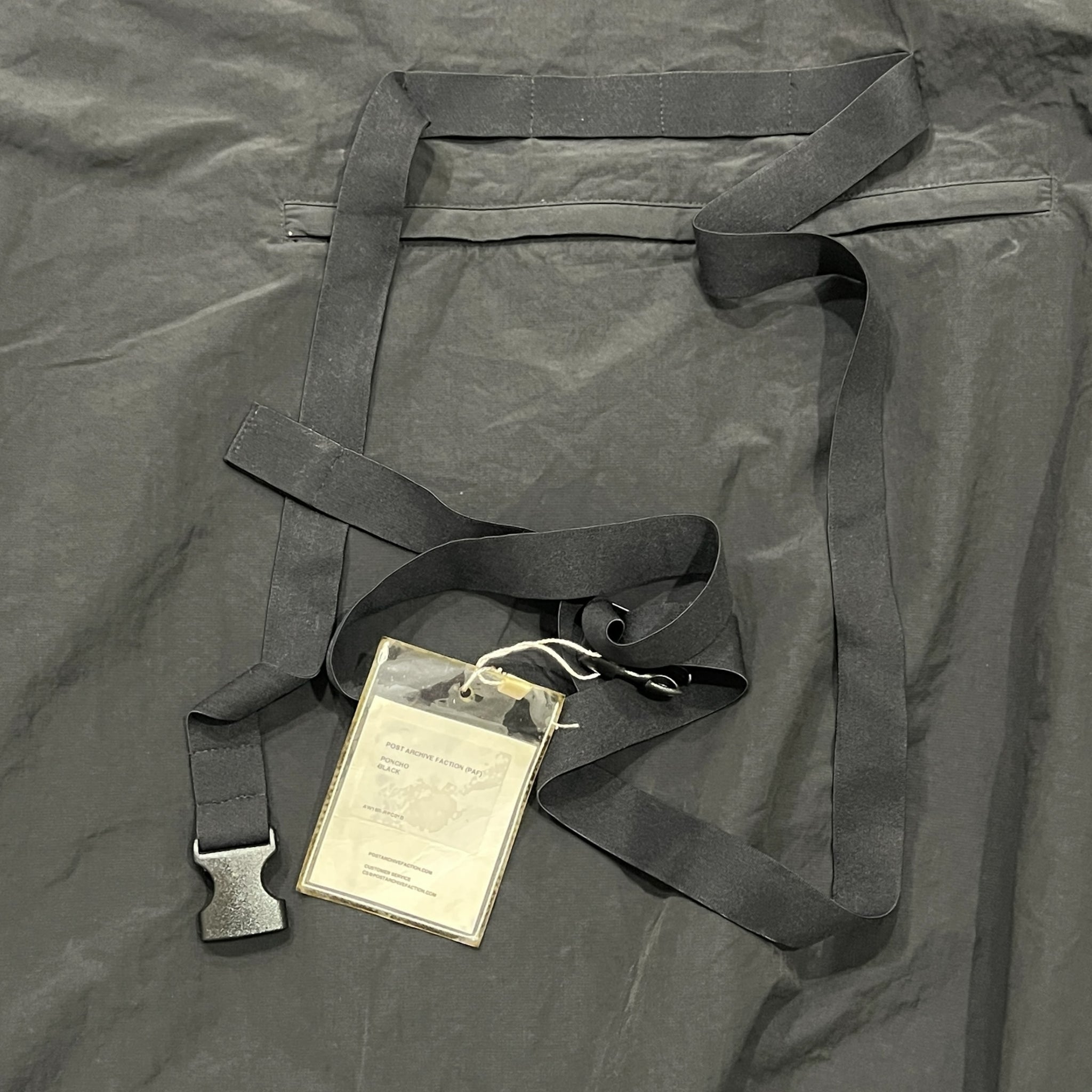 POST ARCHIVE FACTION (PAF) 2018AW 'RIGHT' TECHNICAL PONCHO