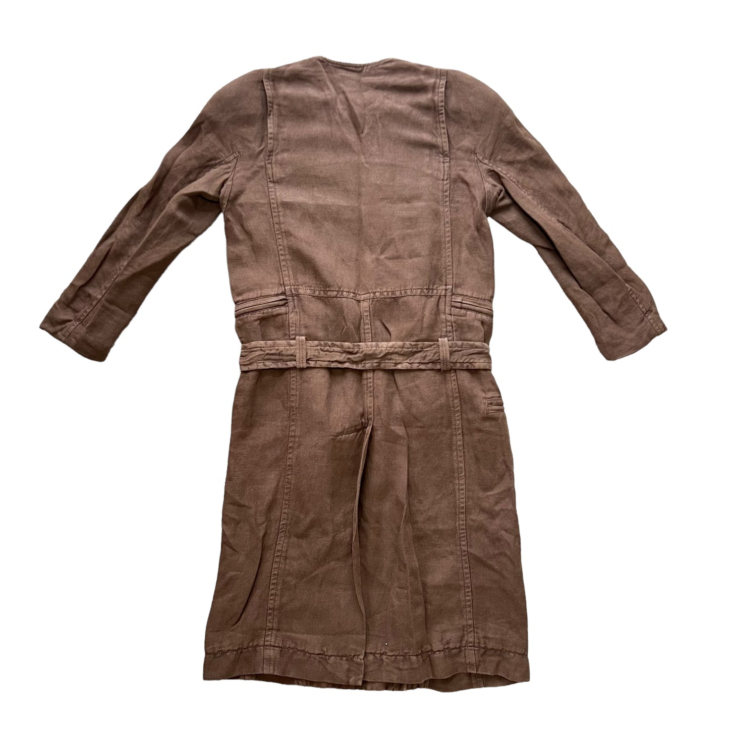 HAIDER ACKERMAN MOLESKIN COTTON BELT COAT