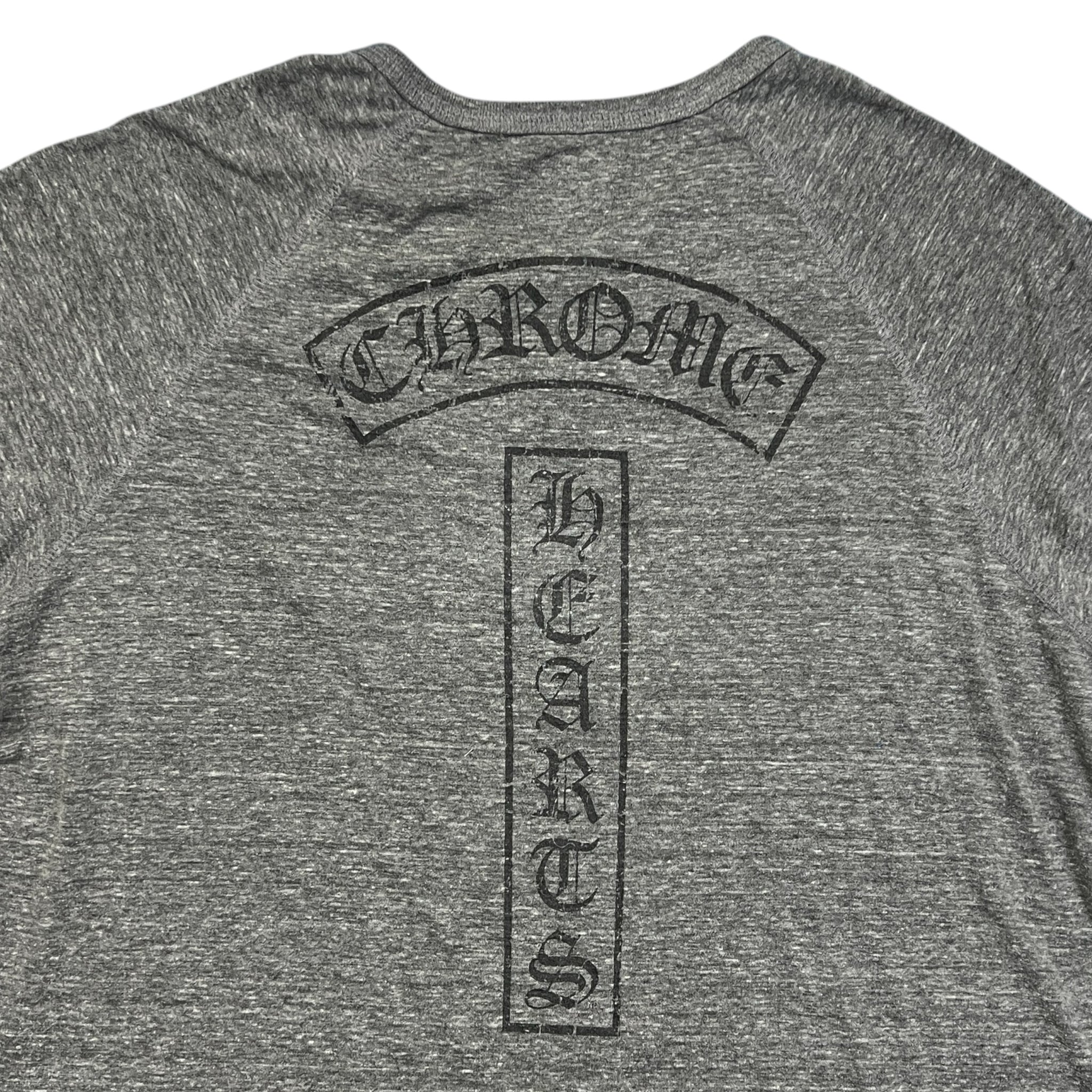 CHROME HEARTS Henley Neck Three Quarter Sleeve Top