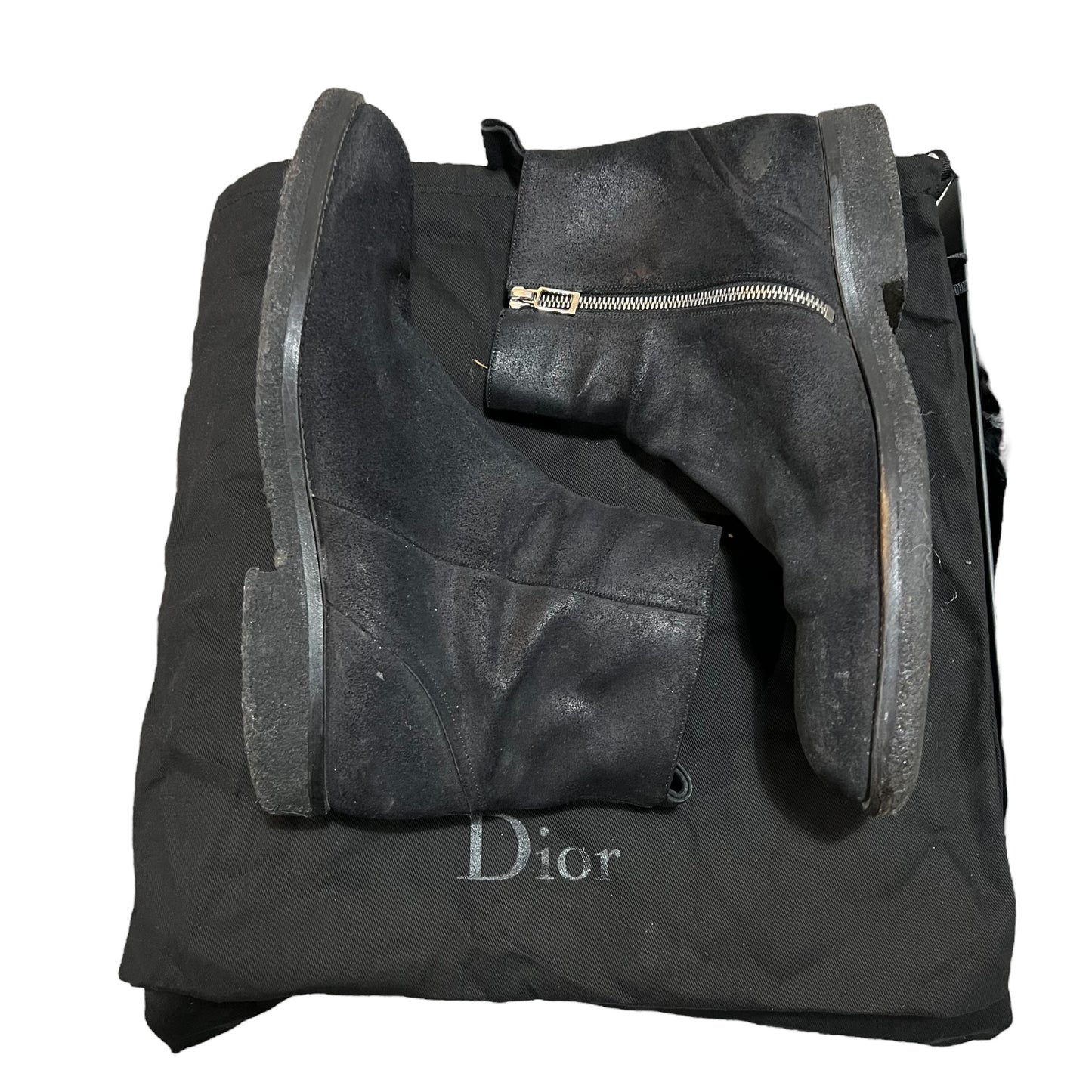 Dior Homme Calfskin Side zip boots from Hedi Slimanes AW04 "Victim Of The Crime" collection