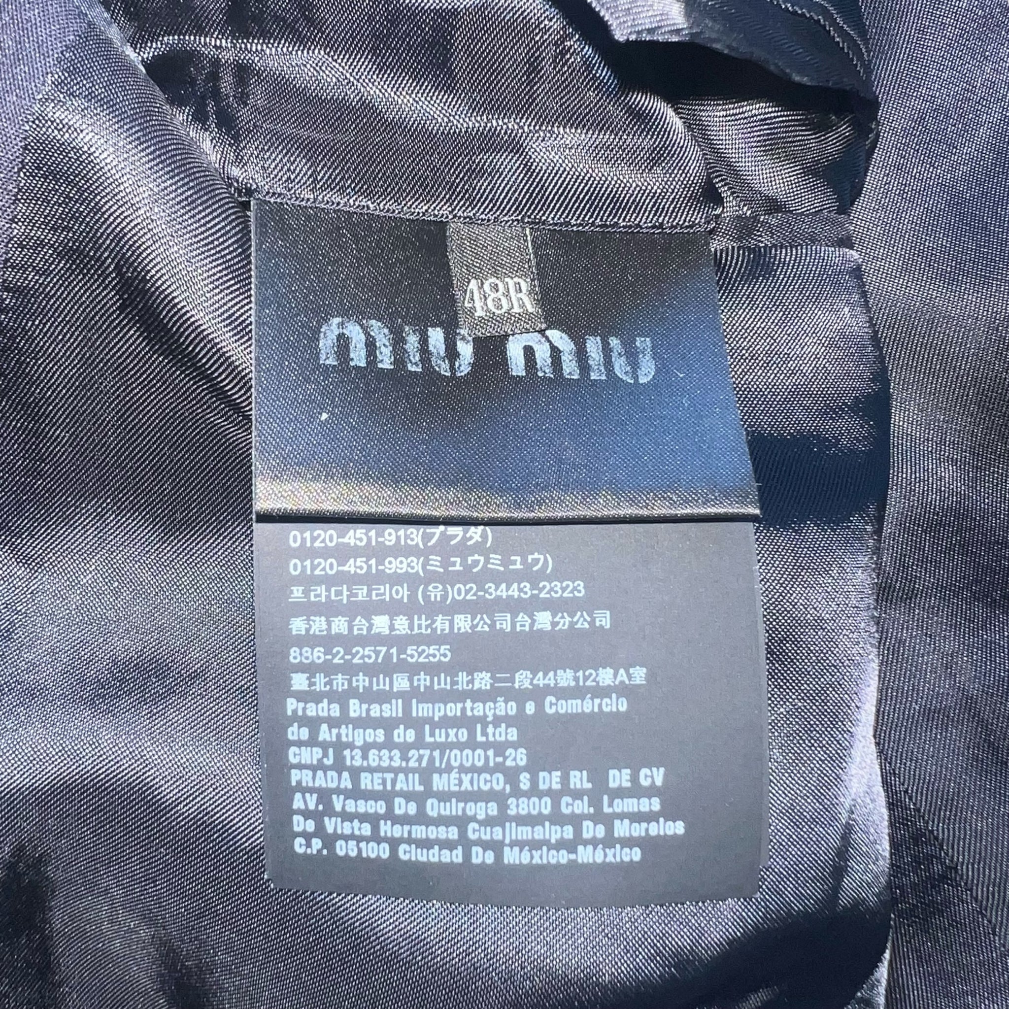 MIU MIU 2018AW SUITS WOOL 2B TAILORED JACKET and PANTS