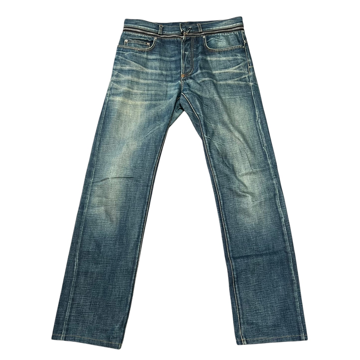 DIOR HOMME HEDI SLIMANE Waist Zip Denim Pants