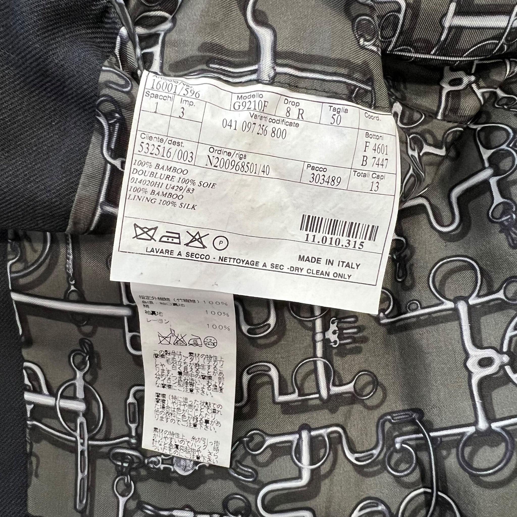 Hermes Inner Silk Tailored Jacket