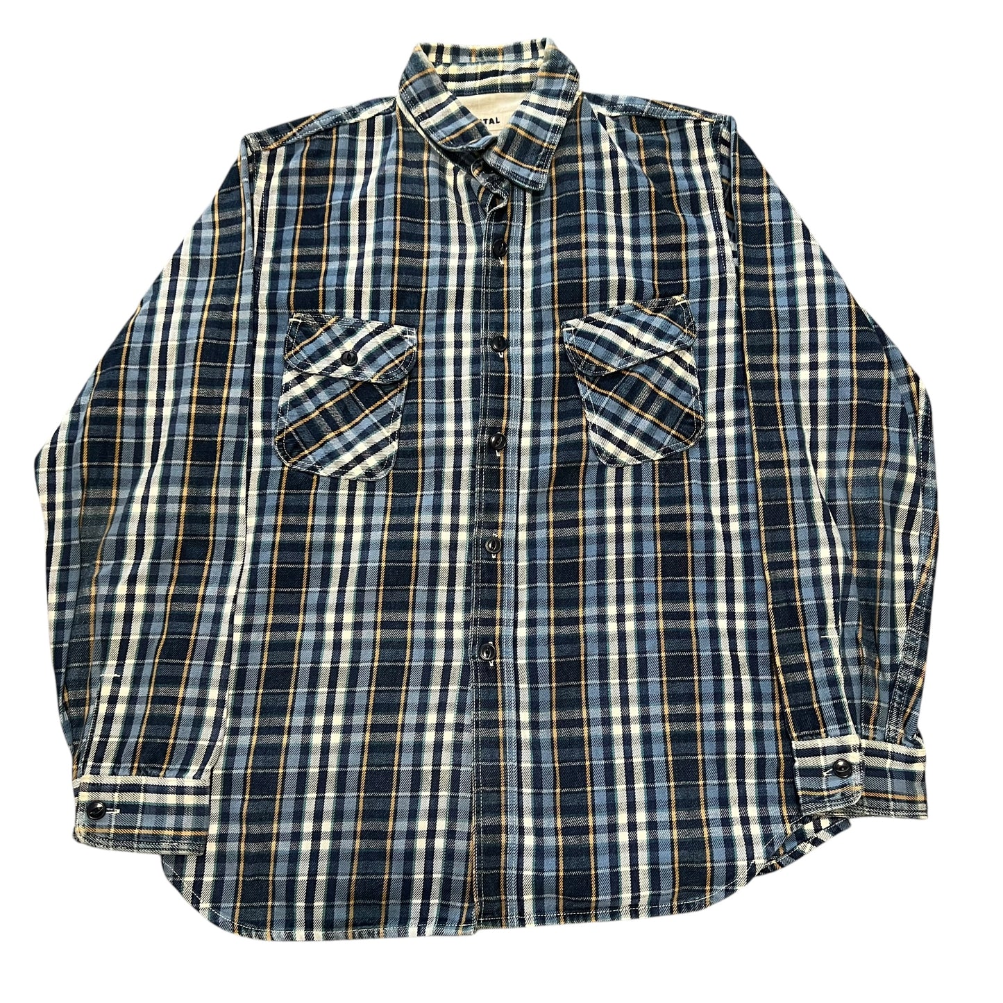 KAPITAL Cotton Heavy Cotton Check Shirt