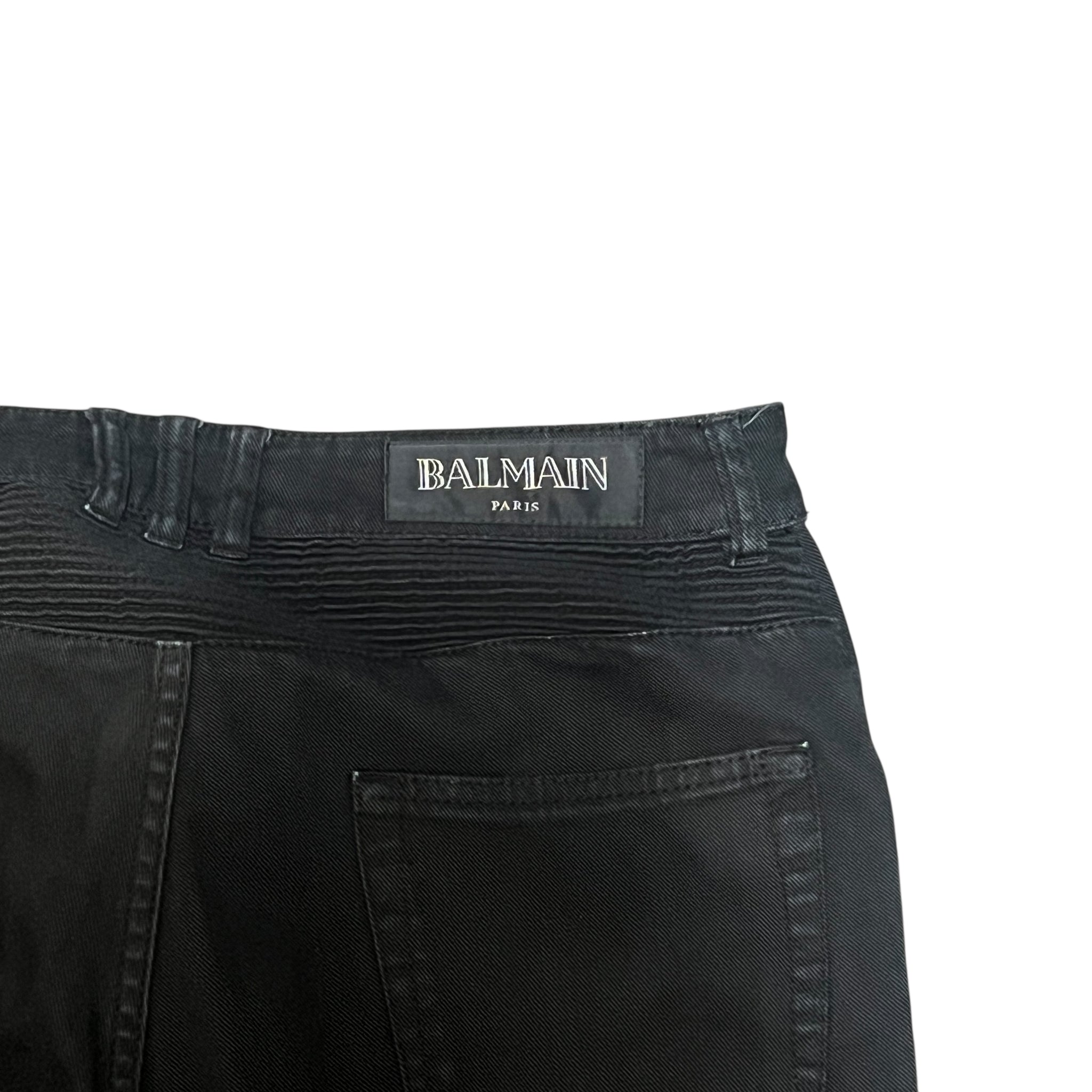 BALMAIN Cotton Elastane Biker Pants